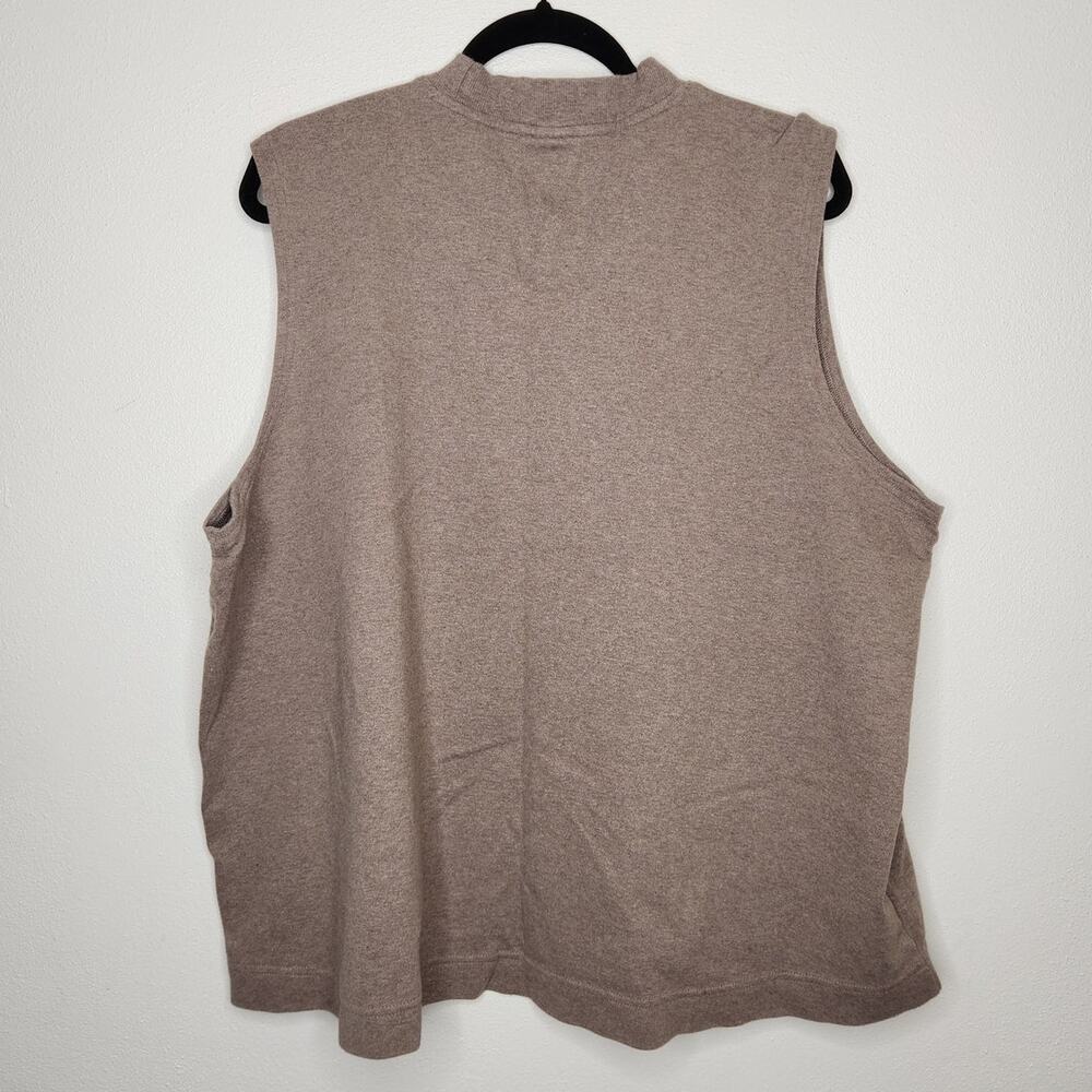 Pact Organic Cotton XXXL 3XL Brown Nature Earth Tones Oversized Tank Top Shirt - Picture 6 of 6